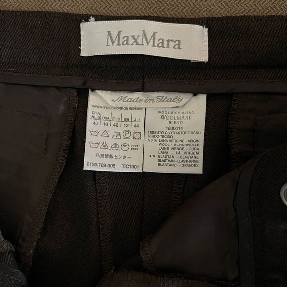 MaxMara Black Straight Leg Pants - Picture 6 of 6